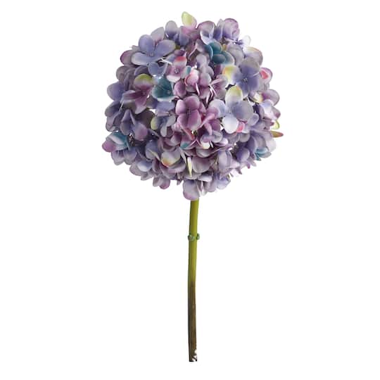 Purple Hydrangea Artificial Flower Stem, 3ct.